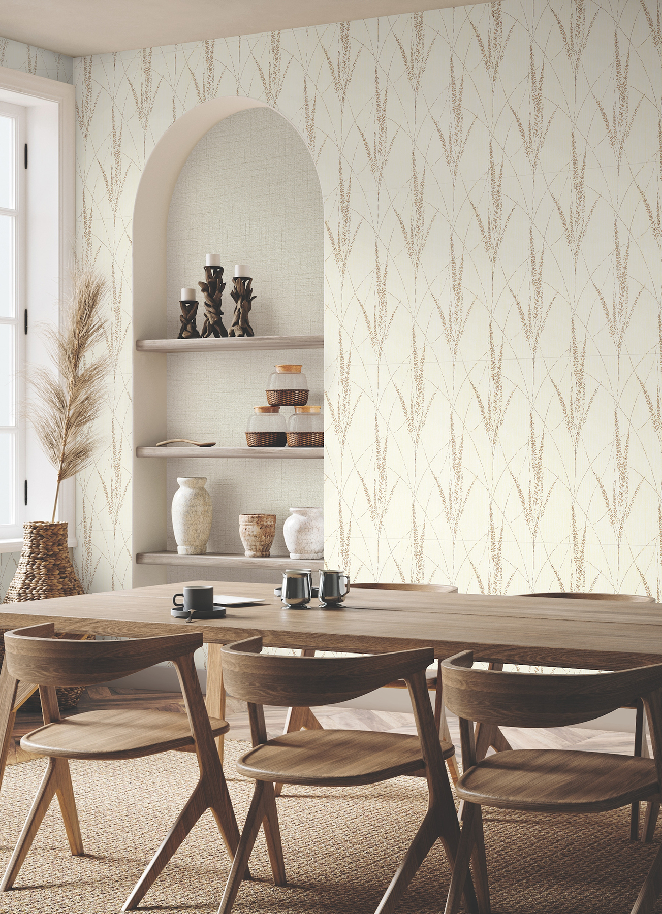 Graceful Willow Cotton Wallpaper