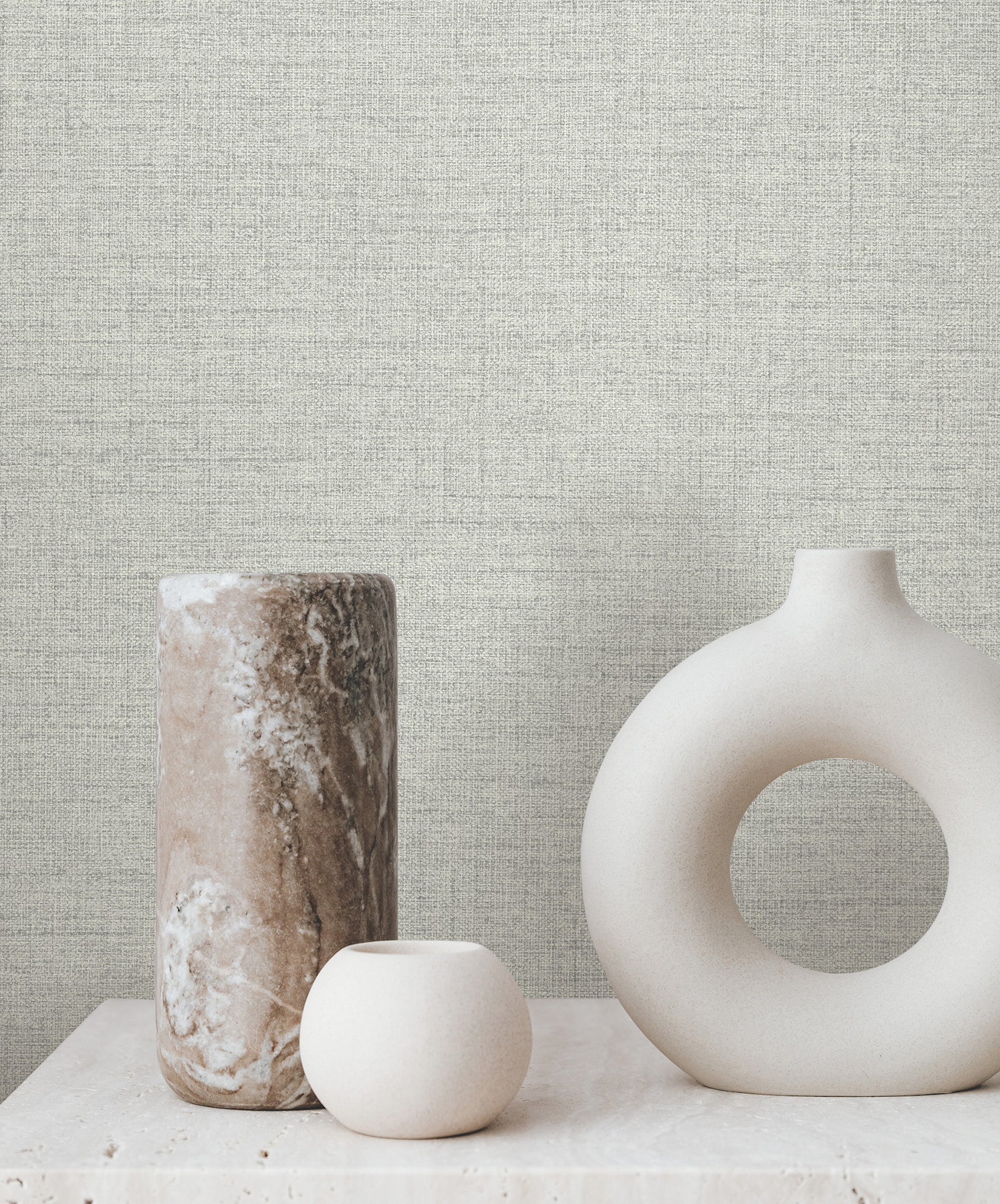 Hillswick Tweed Pewter Wallpaper