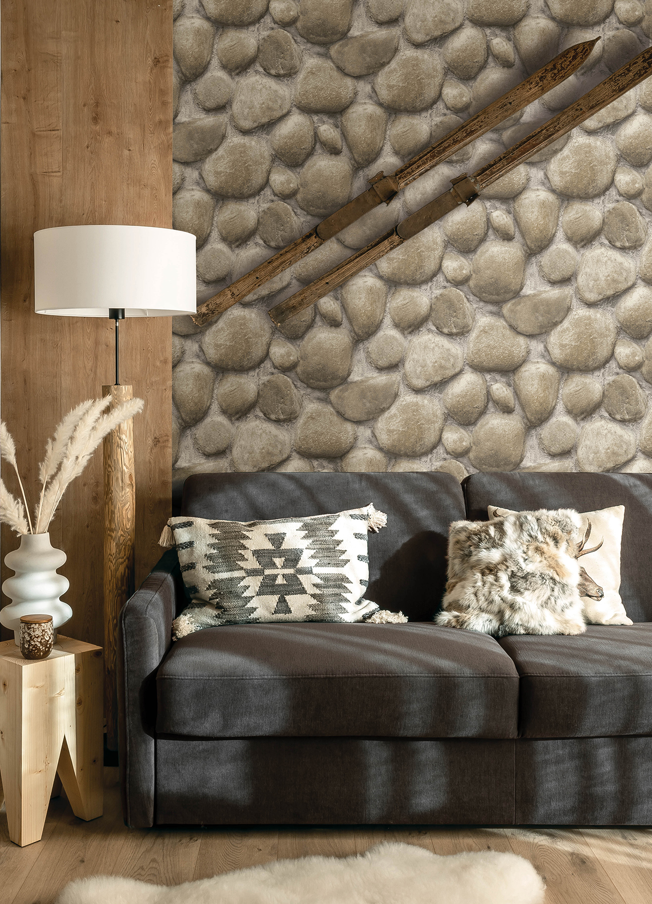 Root Rock Grey Wallpaper