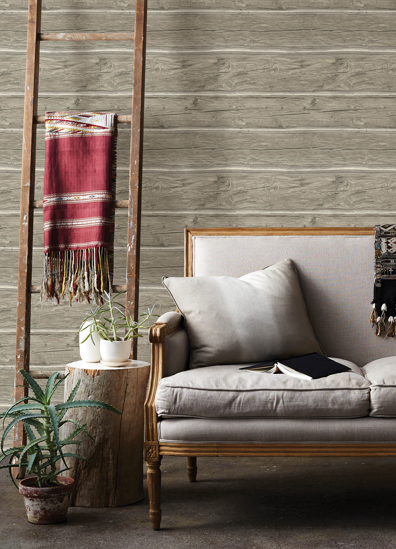 Lodgepole Grey Wallpaper
