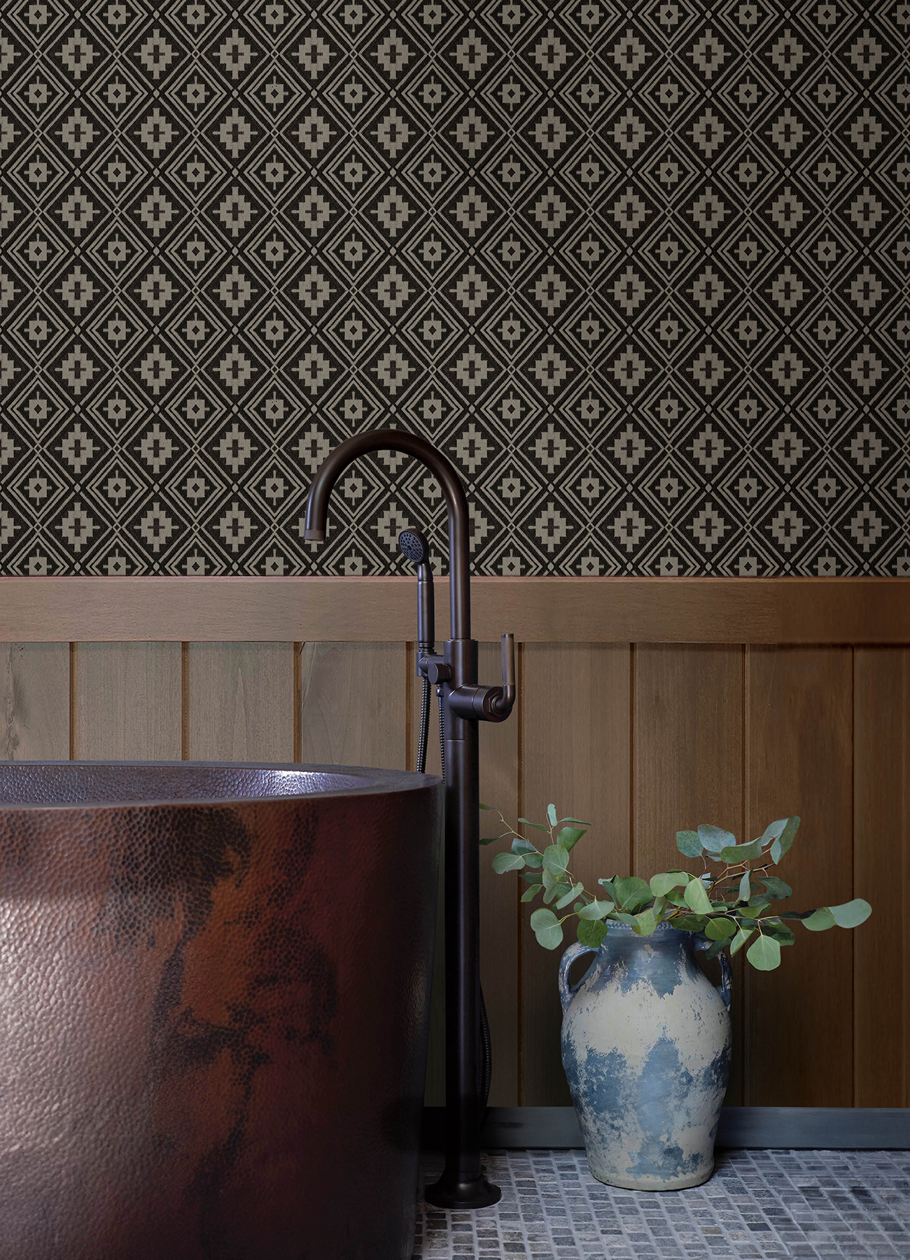 Camp Blanket Black Wallpaper