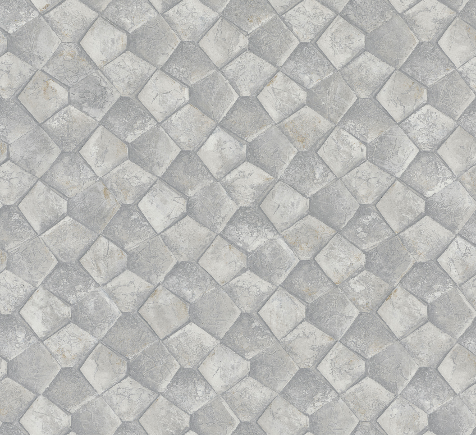 Waterford Grey Tiled Wallpaper