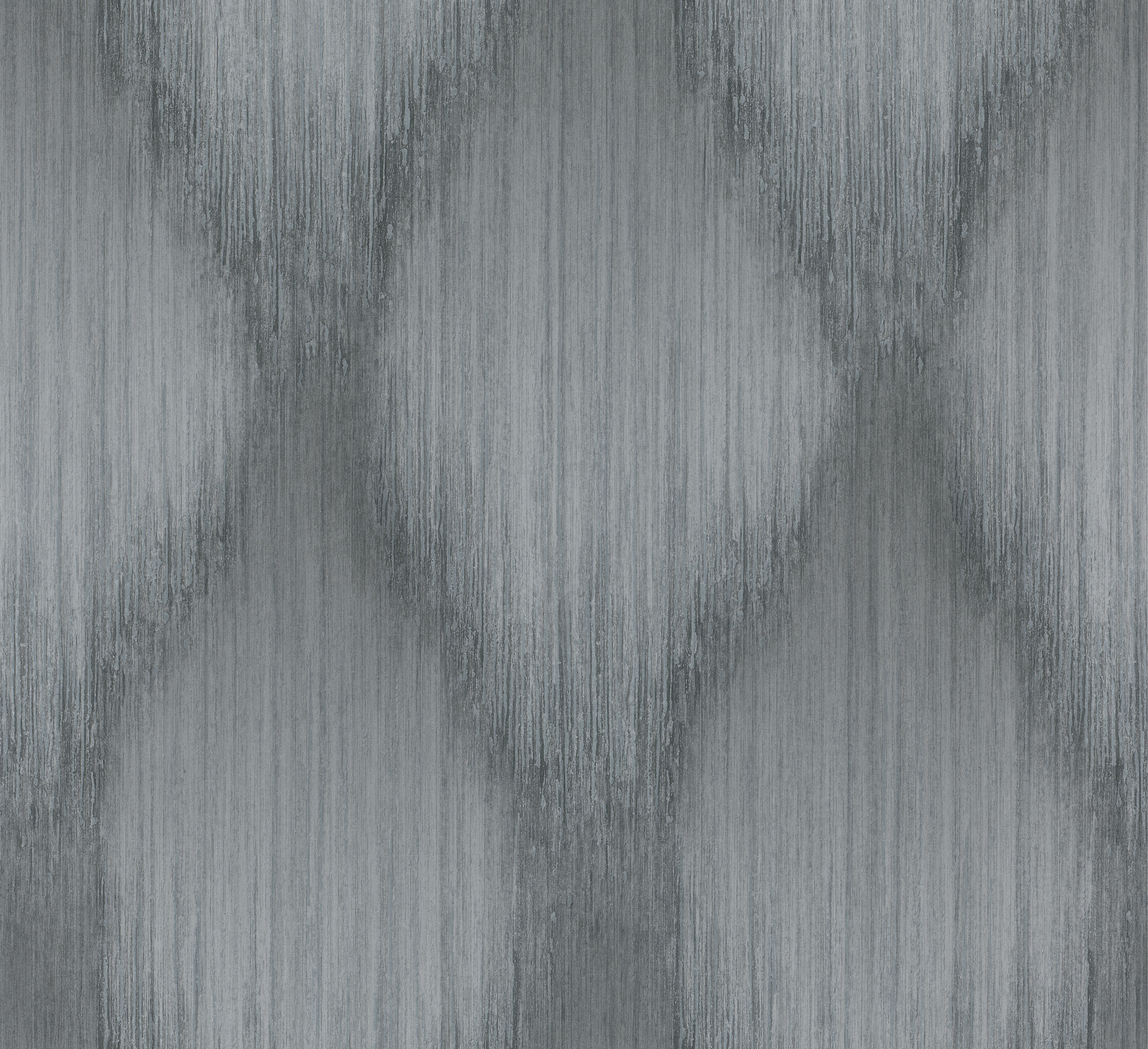 Starfall Pewter Metallic Ikat Wallpaper