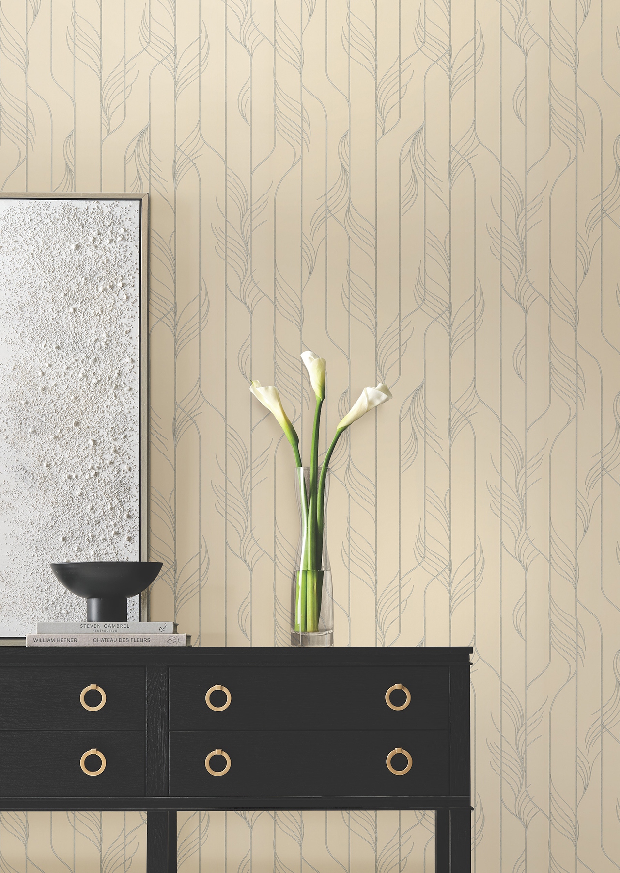 Elemental Thread Neutral Pearl & Silver Wallpaper