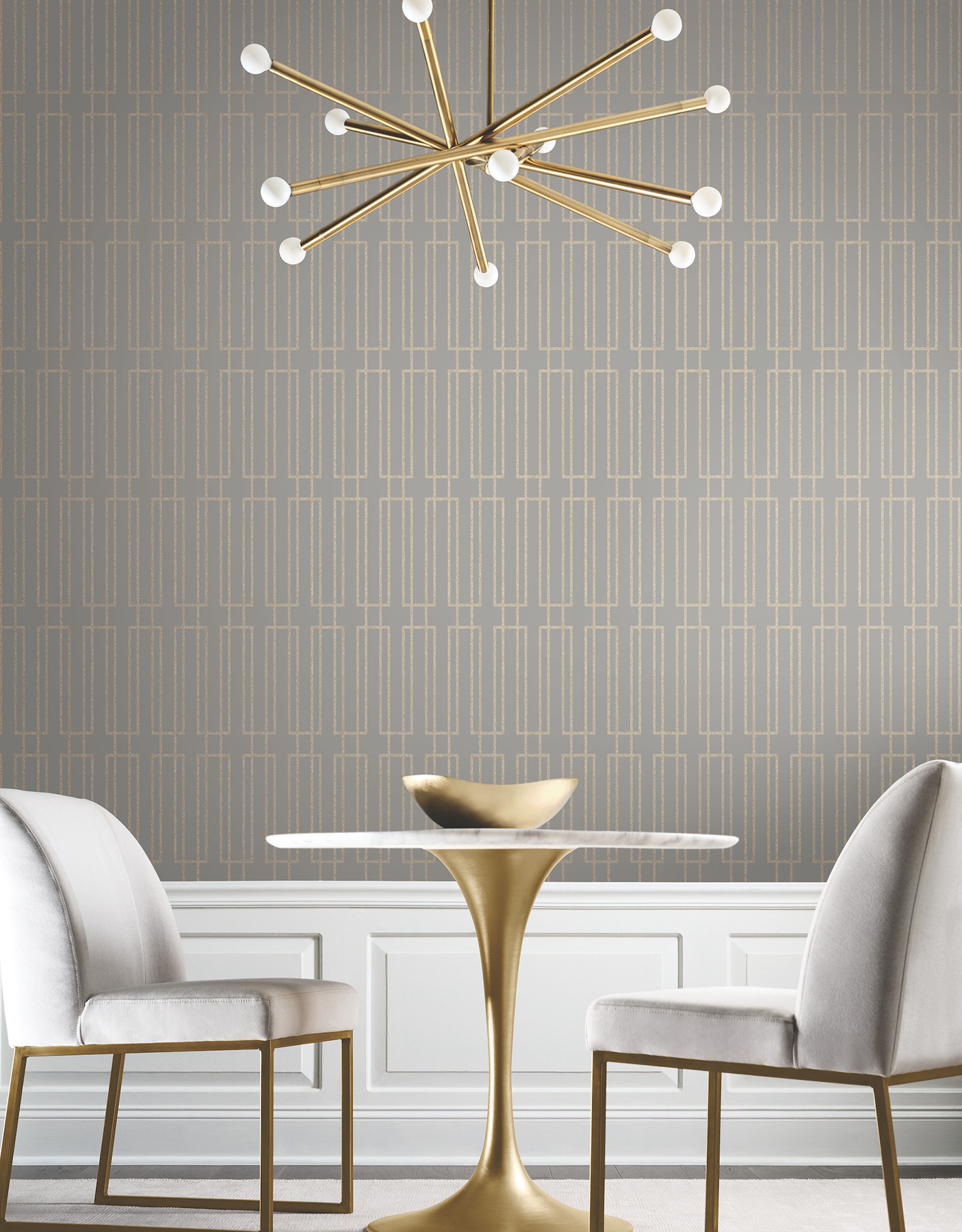 Terrace Taupe Wallpaper