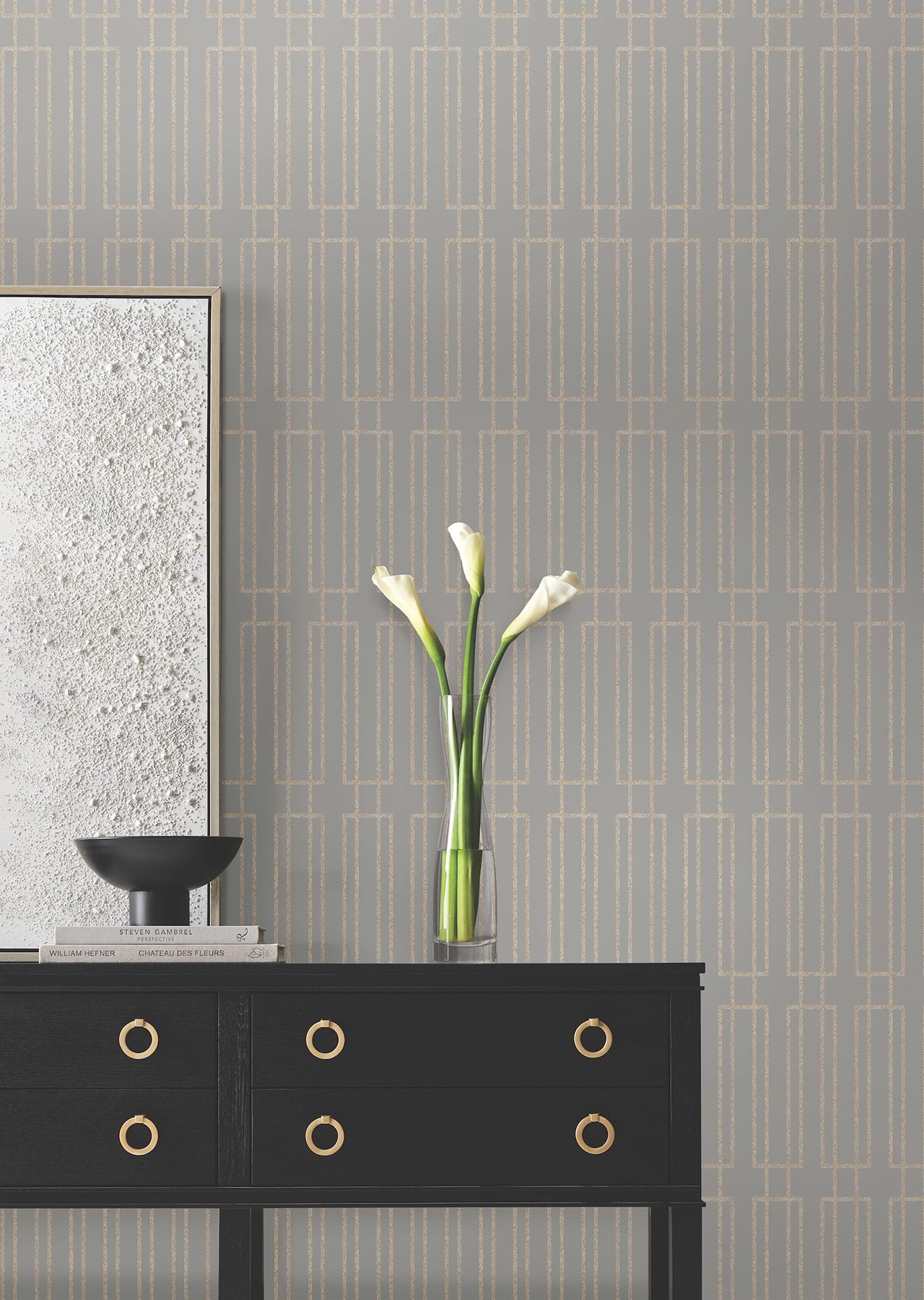 Terrace Taupe Wallpaper