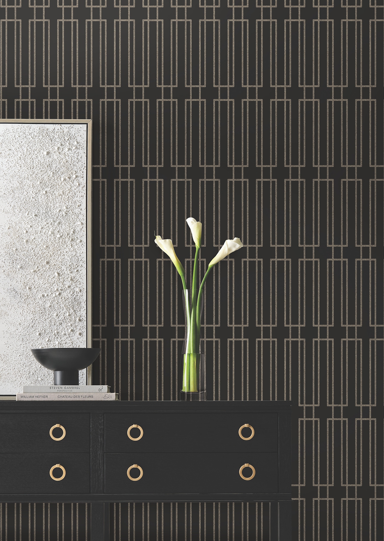Terrace Black Wallpaper