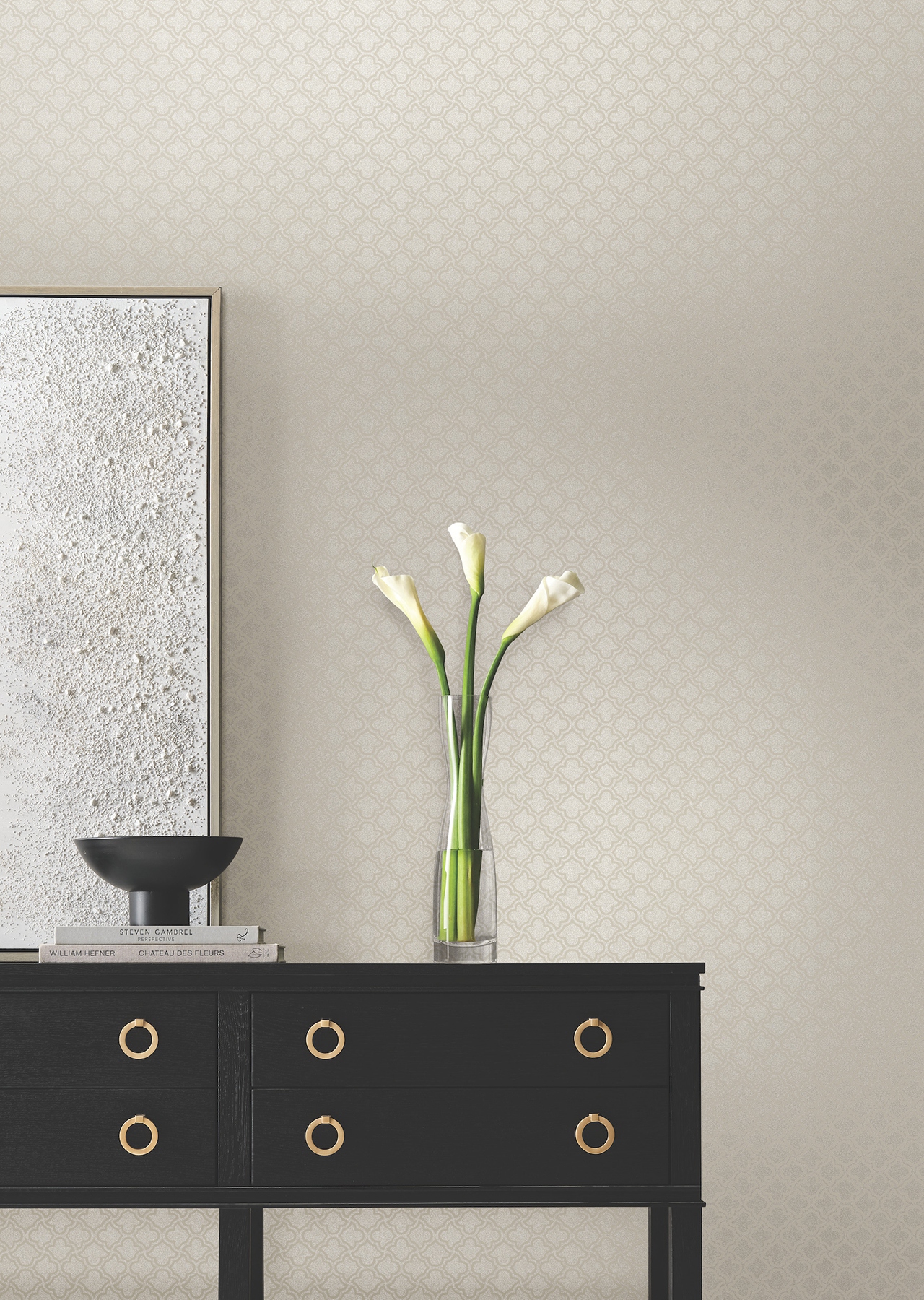 Uptown Glam Beige Wallpaper