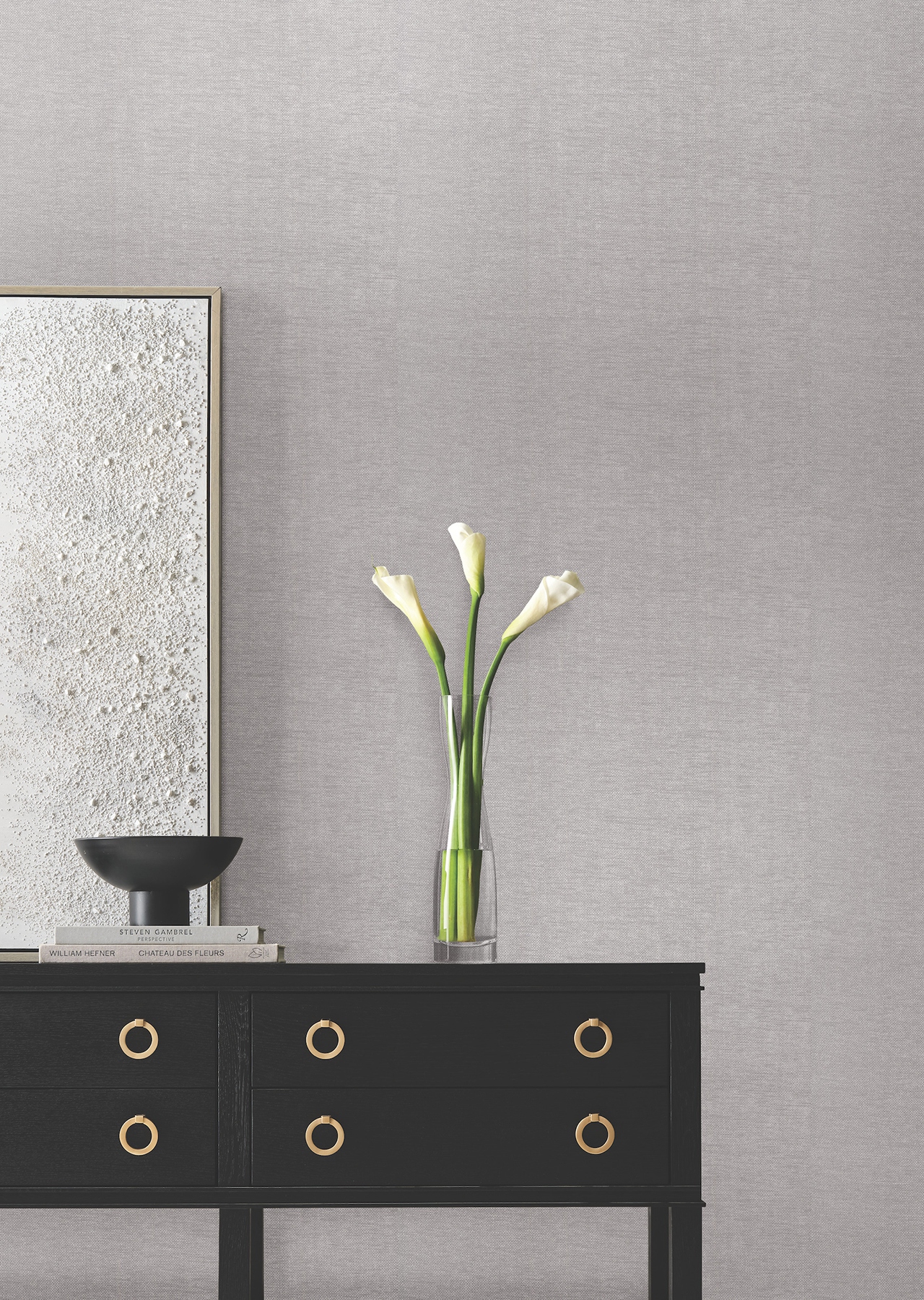Woven Glimmer Silver Wallpaper
