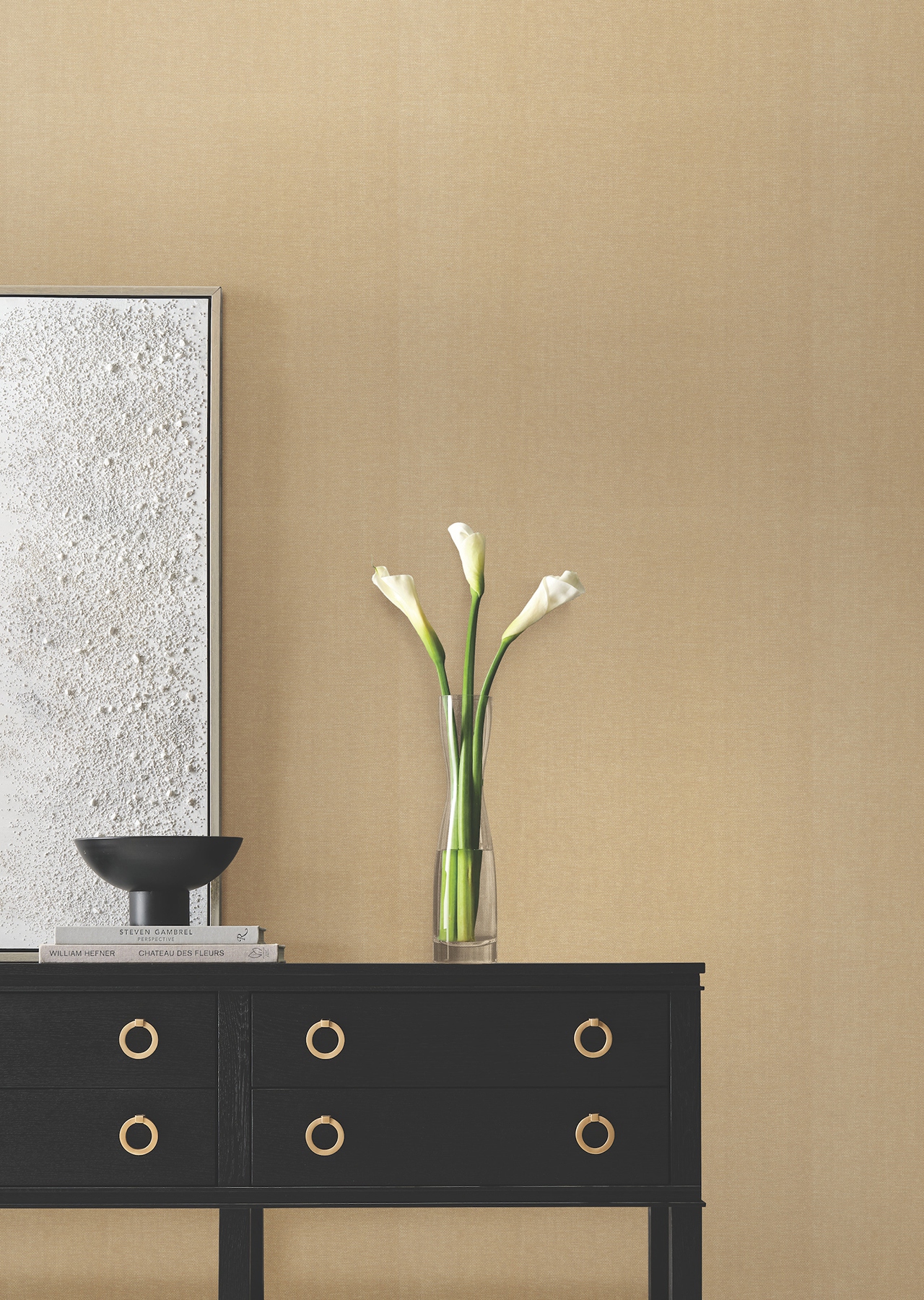 Woven Glimmer Antique Gold Wallpaper